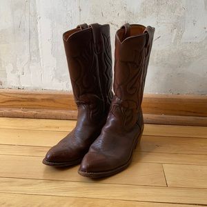 Genuine leather cowboy boots